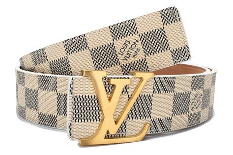 lv belt checker|white checkered louis vuitton belt.